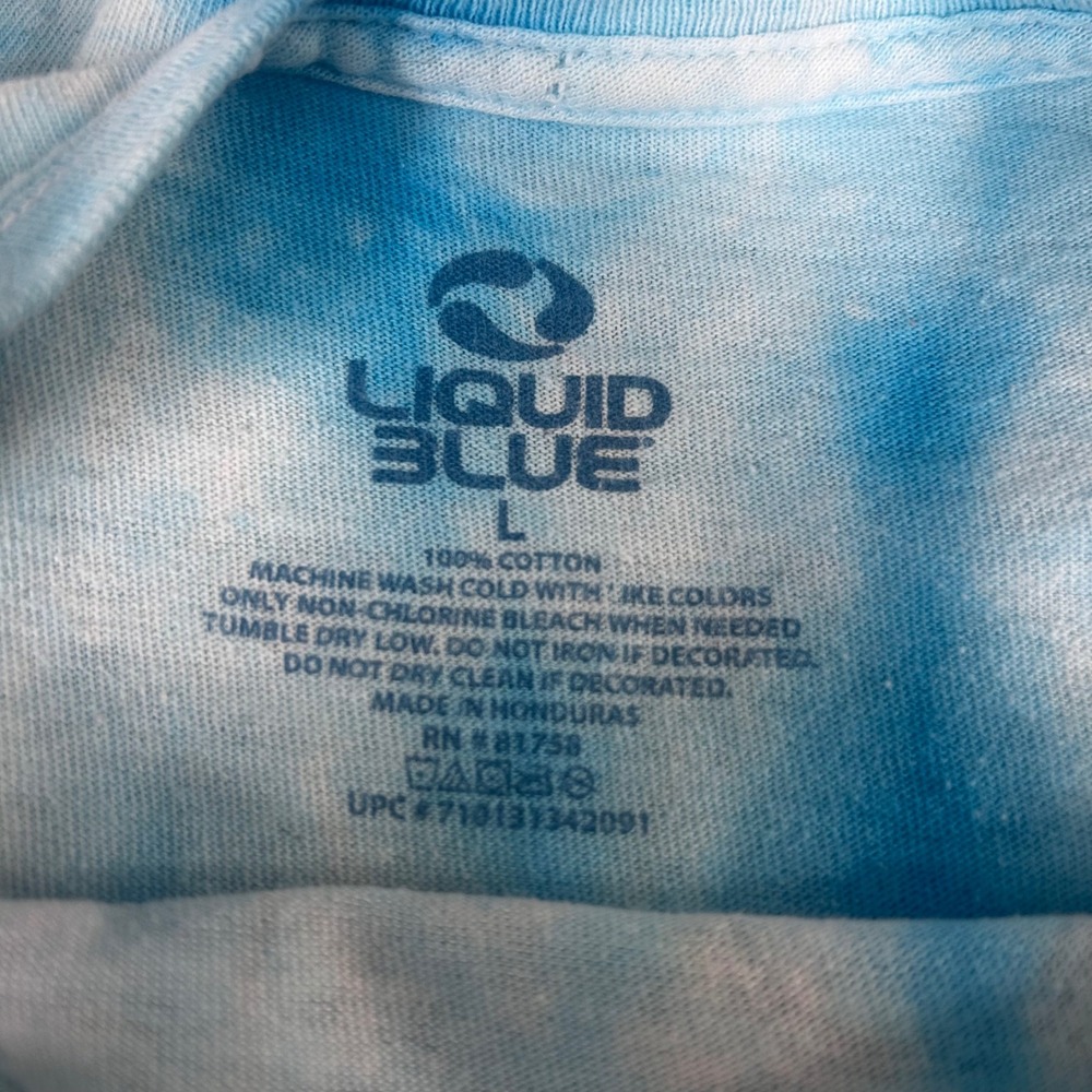 Liquid Blue Alice‎ In Wonderland Caterpillar Tie Dye T Shirt Size L - Picture 7 of 7